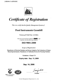 Certificación iso 9001:2000